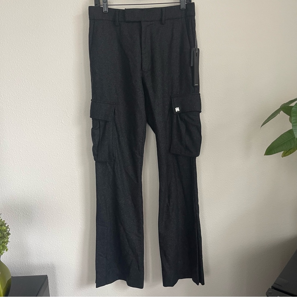 AMIRI Gray Slim Flared Cargo Pants